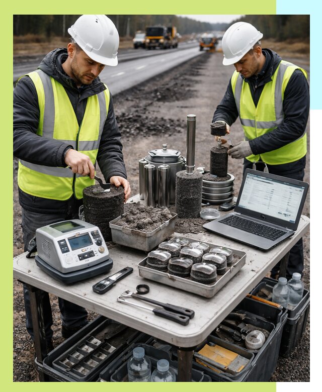 Сертификация асфальта: испытания и подтверждение в Тайшете