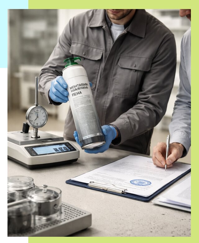 Сертификация монтажной пены в Тайшете от 15578 р. | Алешин-Тшт