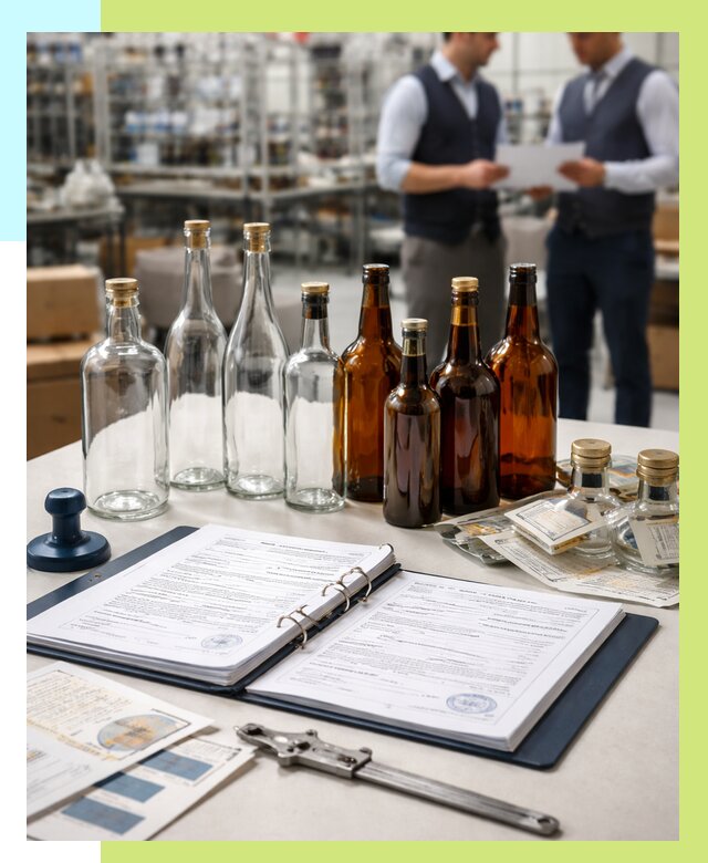 Сертификация стеклянных бутылок в Тайшете от 25963 р. | Алешин-Тшт