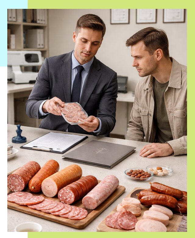 Сертификация колбасных изделий в Тайшете от 7789 р. | Алешин-Тшт