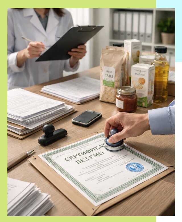 Получение сертификата Без ГМО для продукции в Тайшете